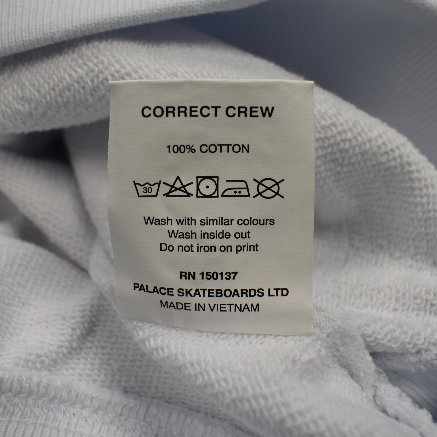 Palace - White Correct Logo Sweatshirt