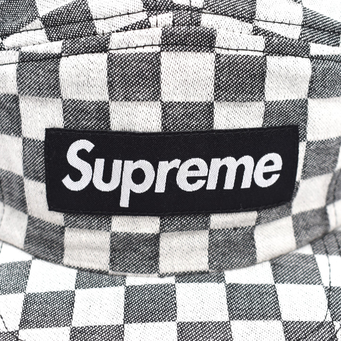 Supreme - Black Box Logo Checkered Hat