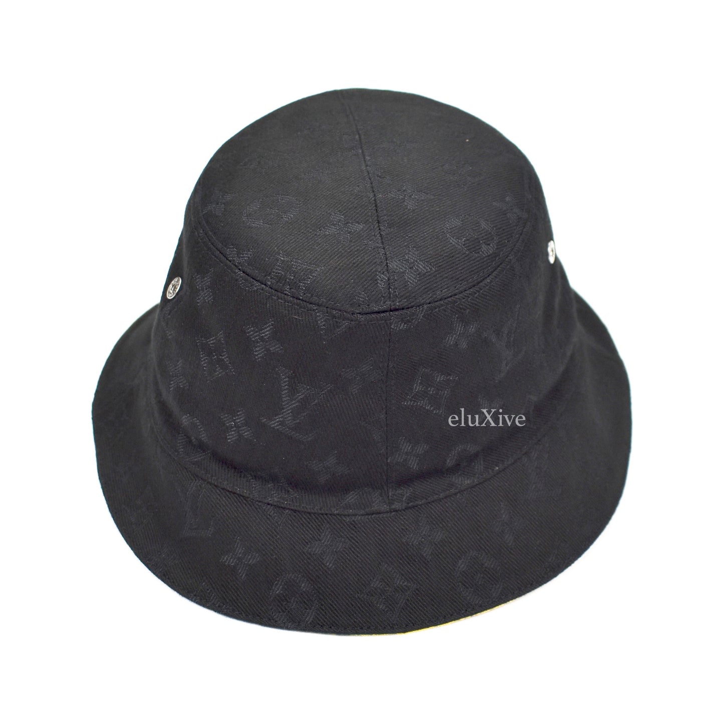 Louis Vuitton - Monogram Denim Woven Bucket Hat (Black)