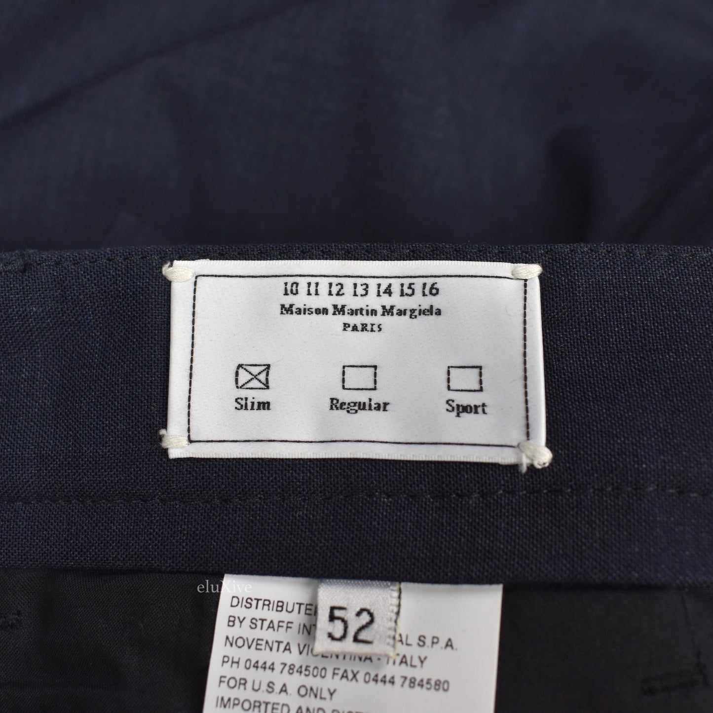 Maison Margiela - Navy Pleated Wool Pants