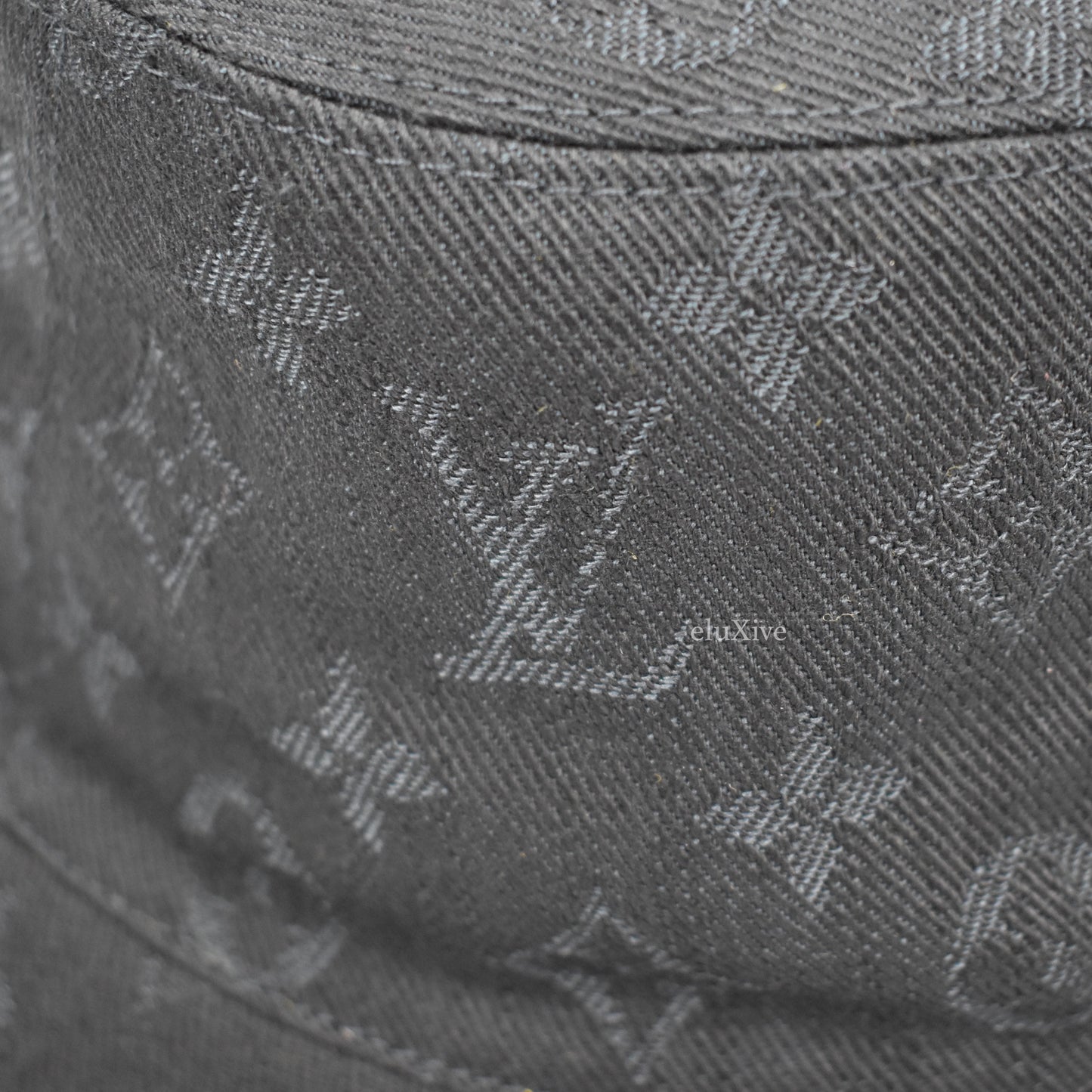 Louis Vuitton - Monogram Denim Woven Bucket Hat (Black)