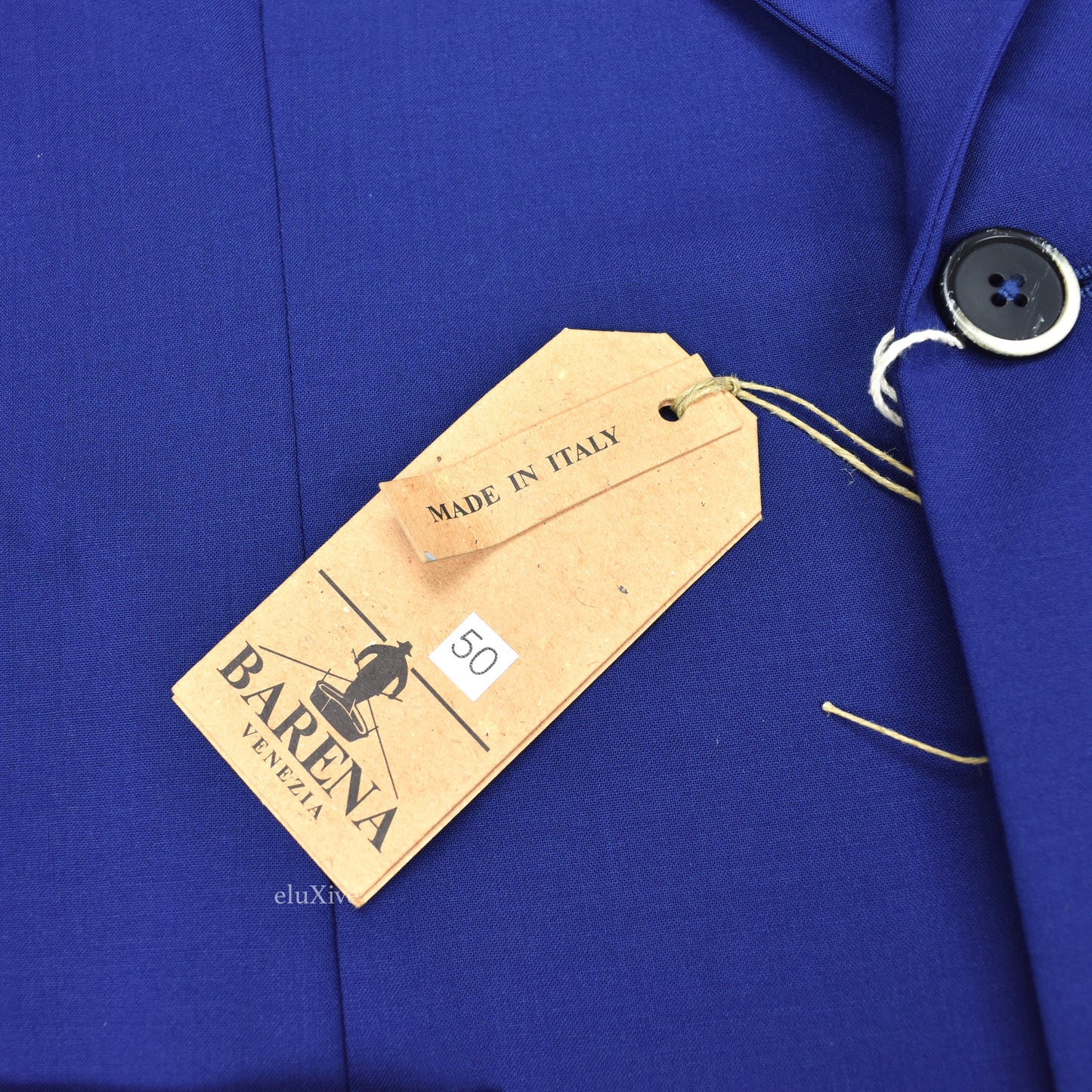 Barena - Blue Unlined Stretch Wool Blazer