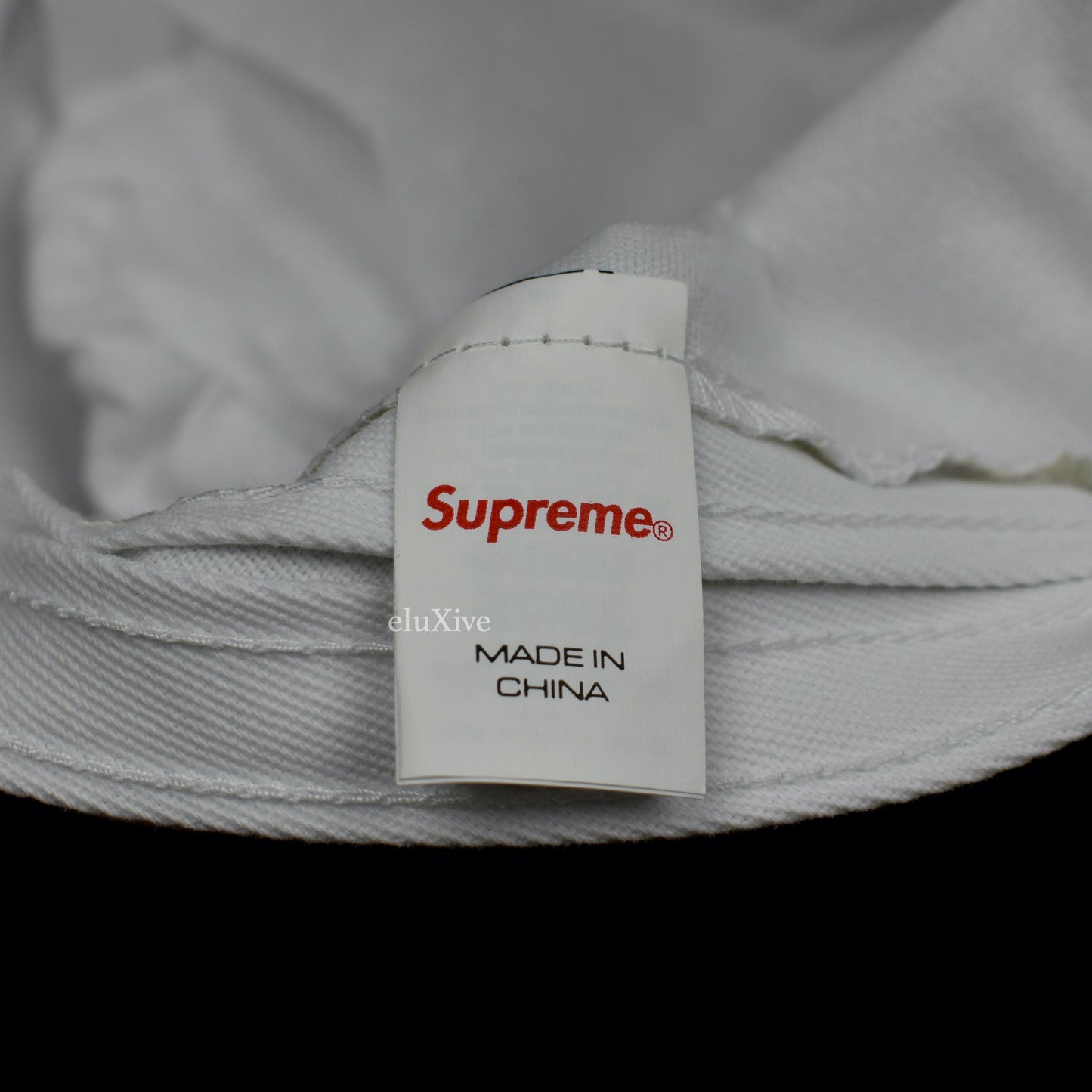 Supreme - Tiger Camo Reflective Box Logo Hat (White)