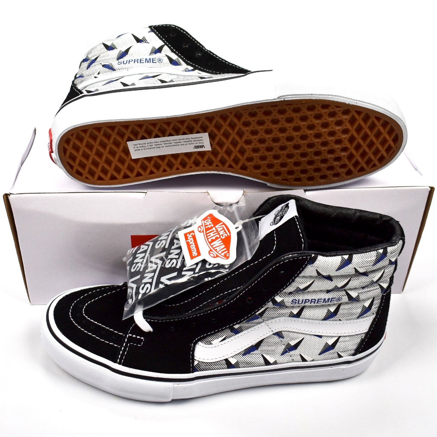 Supreme x Vans - Sk8 Hi Pro Diamond Plate (Black)