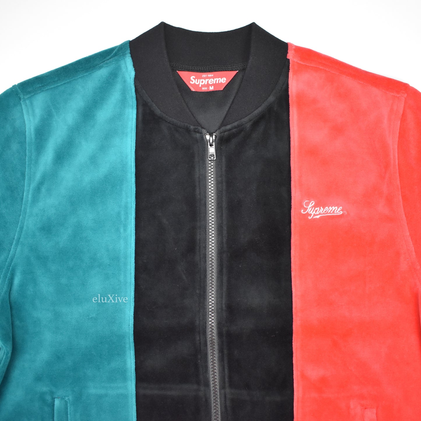 Supreme - 'Gucci' Stripe Velour Track Jacket
