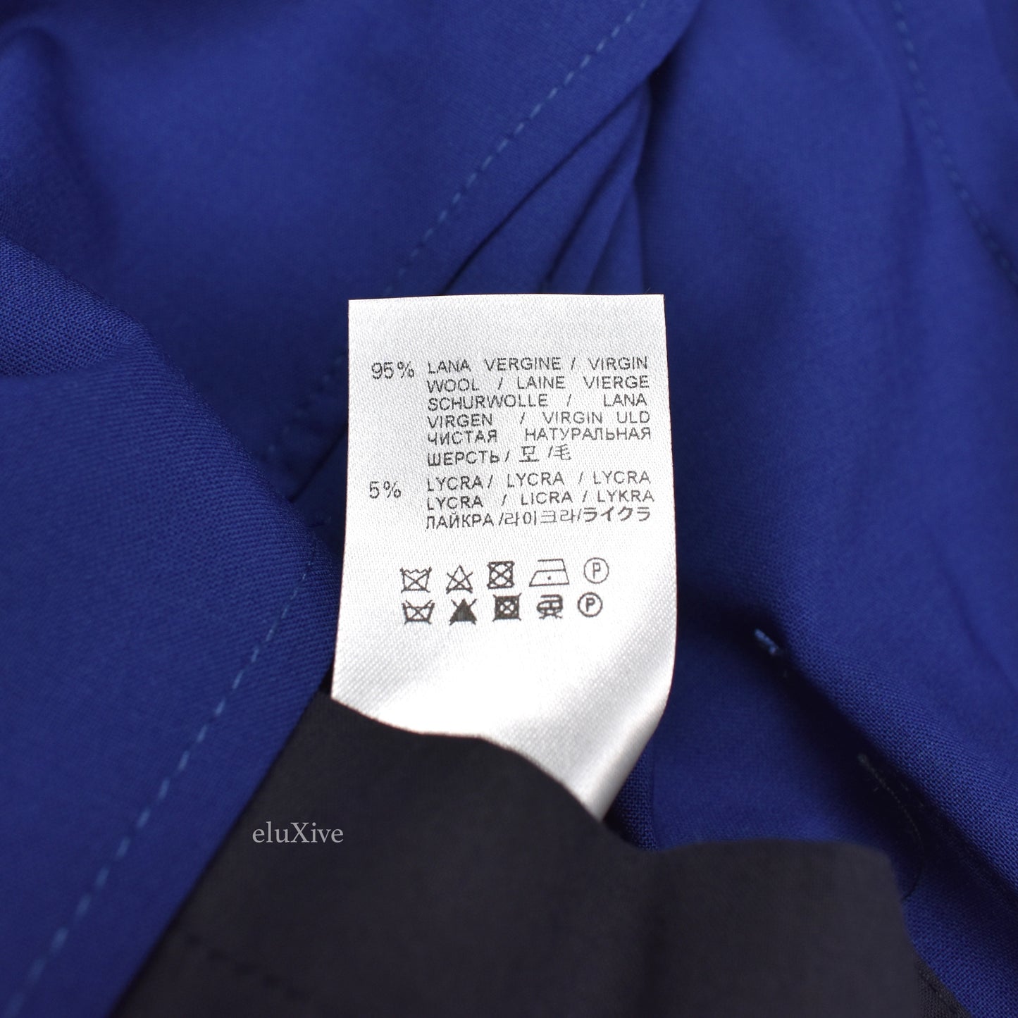 Barena - Blue Unlined Stretch Wool Blazer