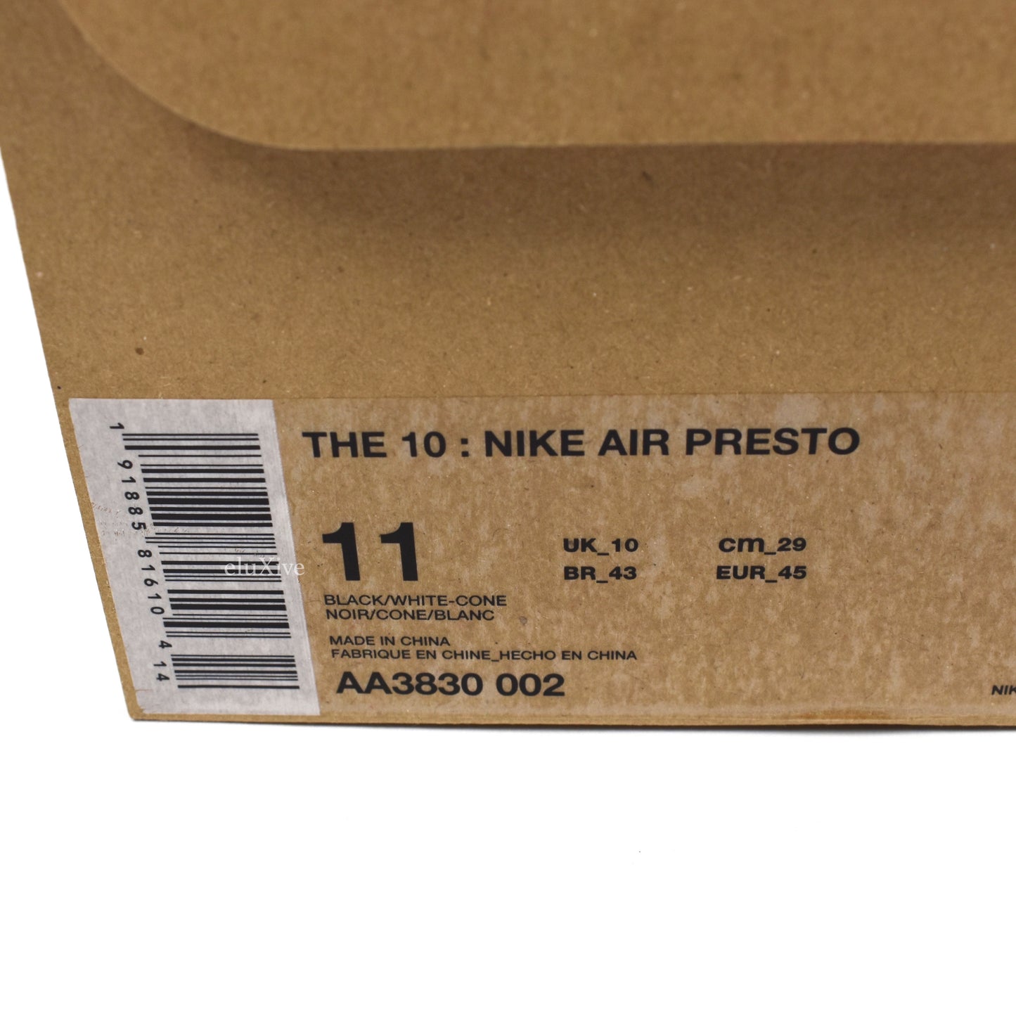 Nike x Off-White - The 10: Air Presto (Black)