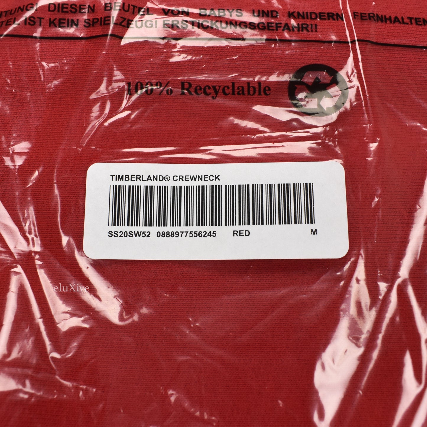 Supreme x Timberland - Red Logo Embroidered Sweatshirt