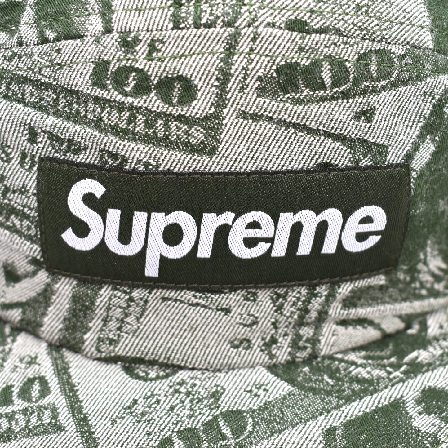 Supreme - 100 Dollar Bill Box Logo Hat