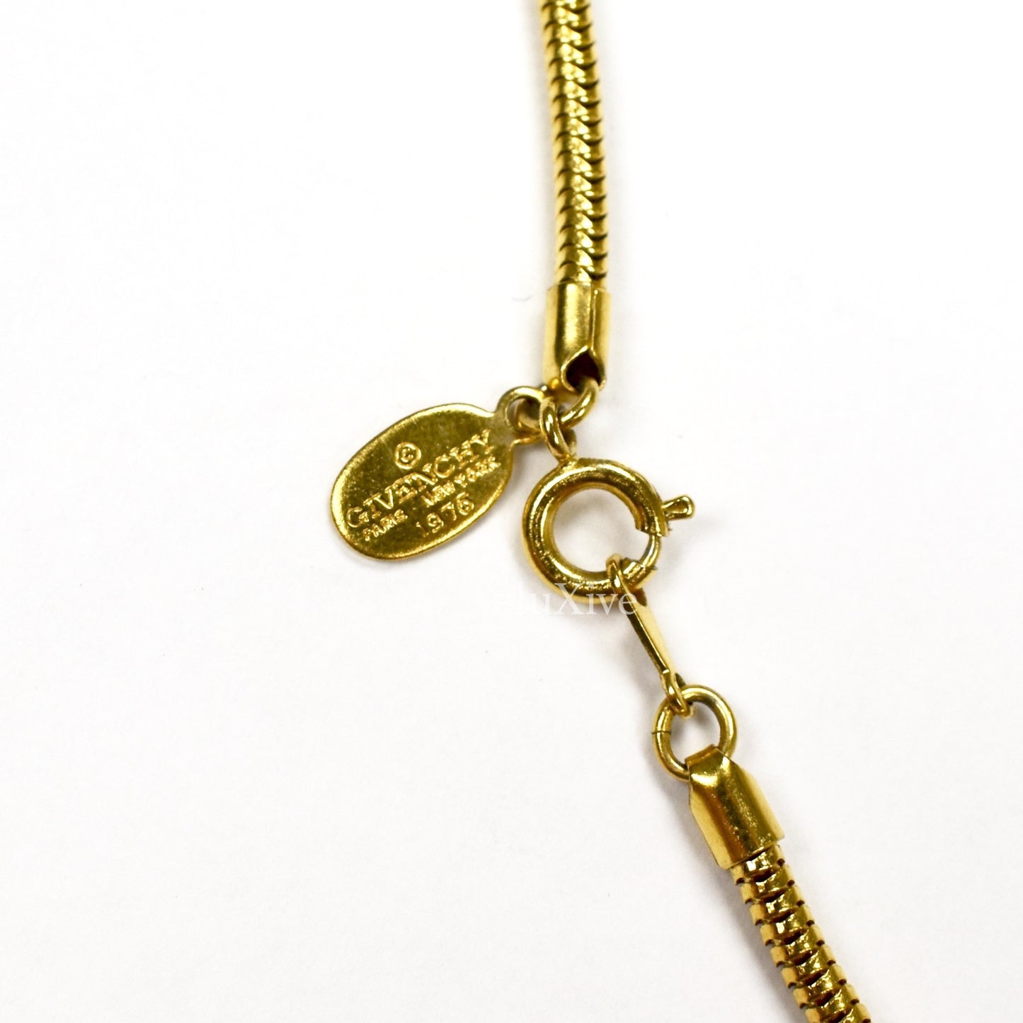 Givenchy - 1976 Runway Gold Mirrored G Logo Necklace