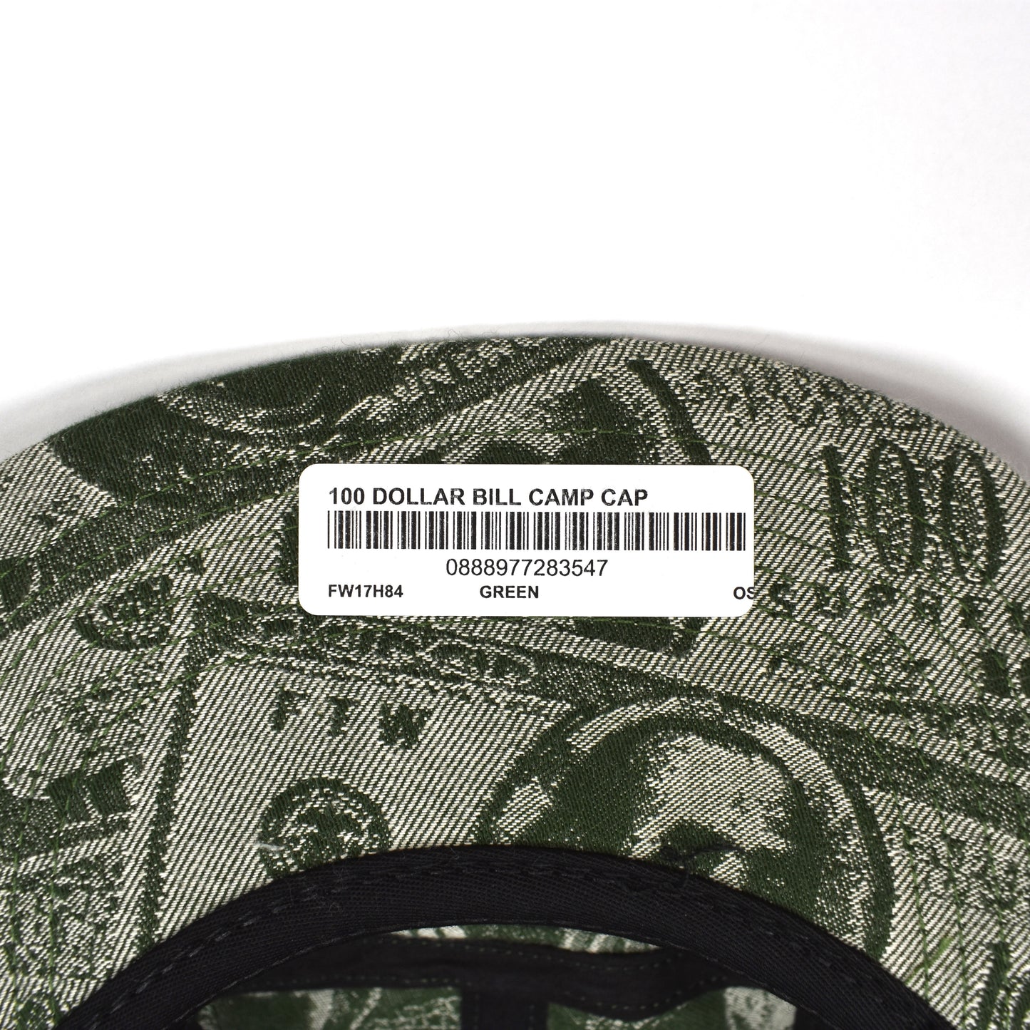 Supreme - 100 Dollar Bill Box Logo Hat