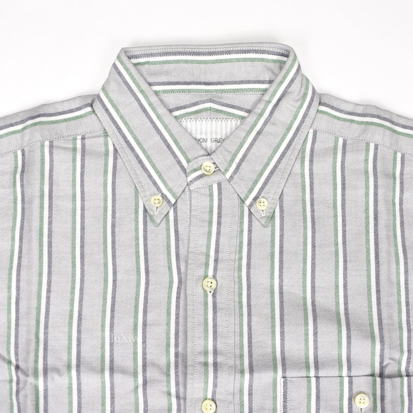 Thom Browne - Thom Grey Triple Stripe Oxford Shirt