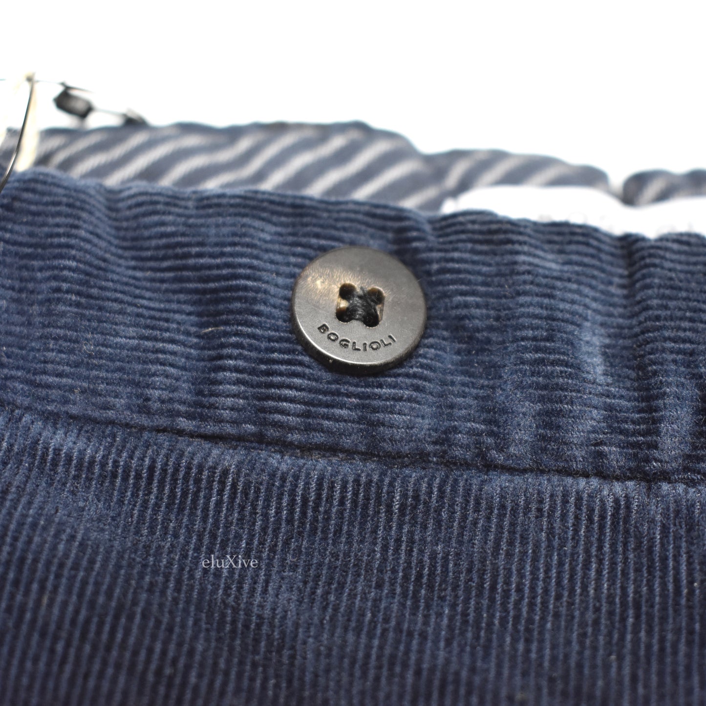 Boglioli - Navy Blue Corduroy Pants