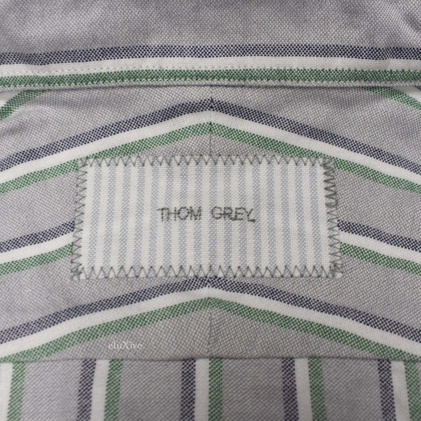 Thom Browne - Thom Grey Triple Stripe Oxford Shirt