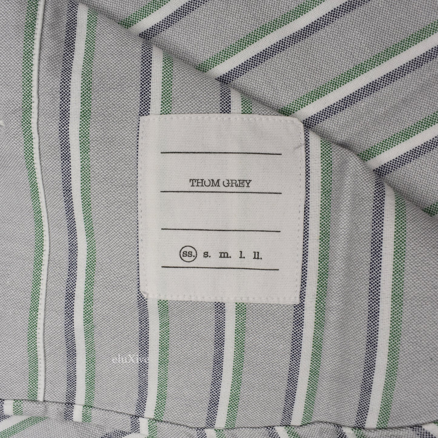 Thom Browne - Thom Grey Triple Stripe Oxford Shirt