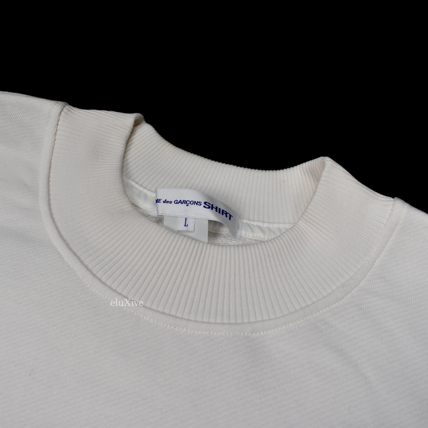 Comme des Garcons - White Long Cuff Sweatshirt