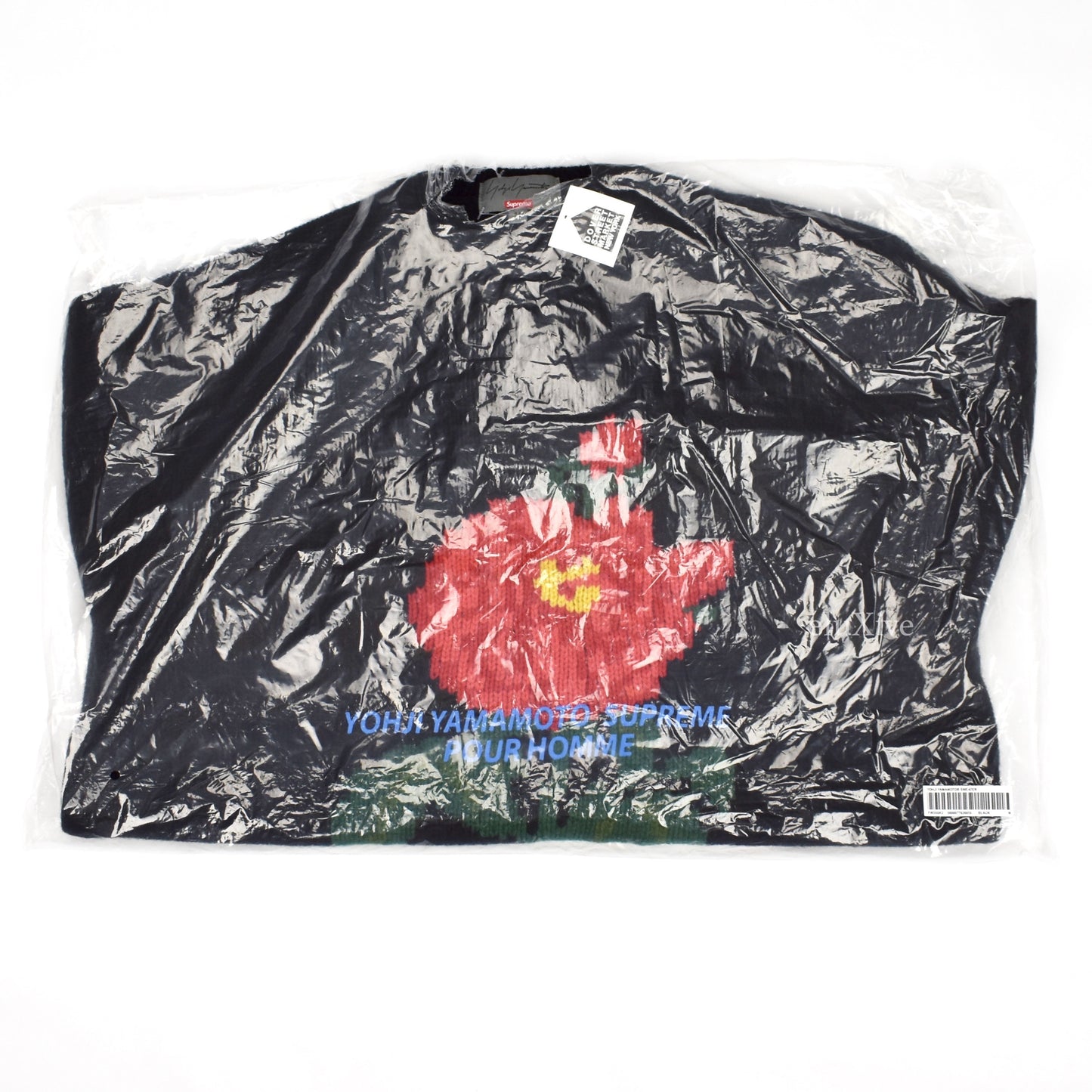 Supreme x Yohji Yamamoto - Intarsia Knit Flower Logo Sweater
