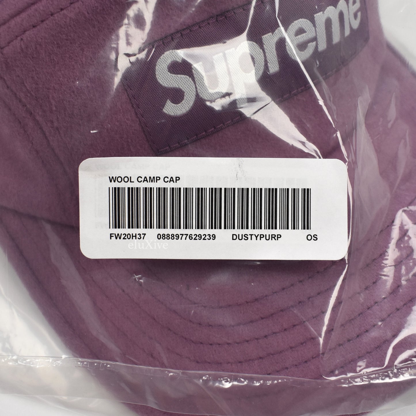 Supreme x Loro Piana - Purple Wool Box Logo Hat