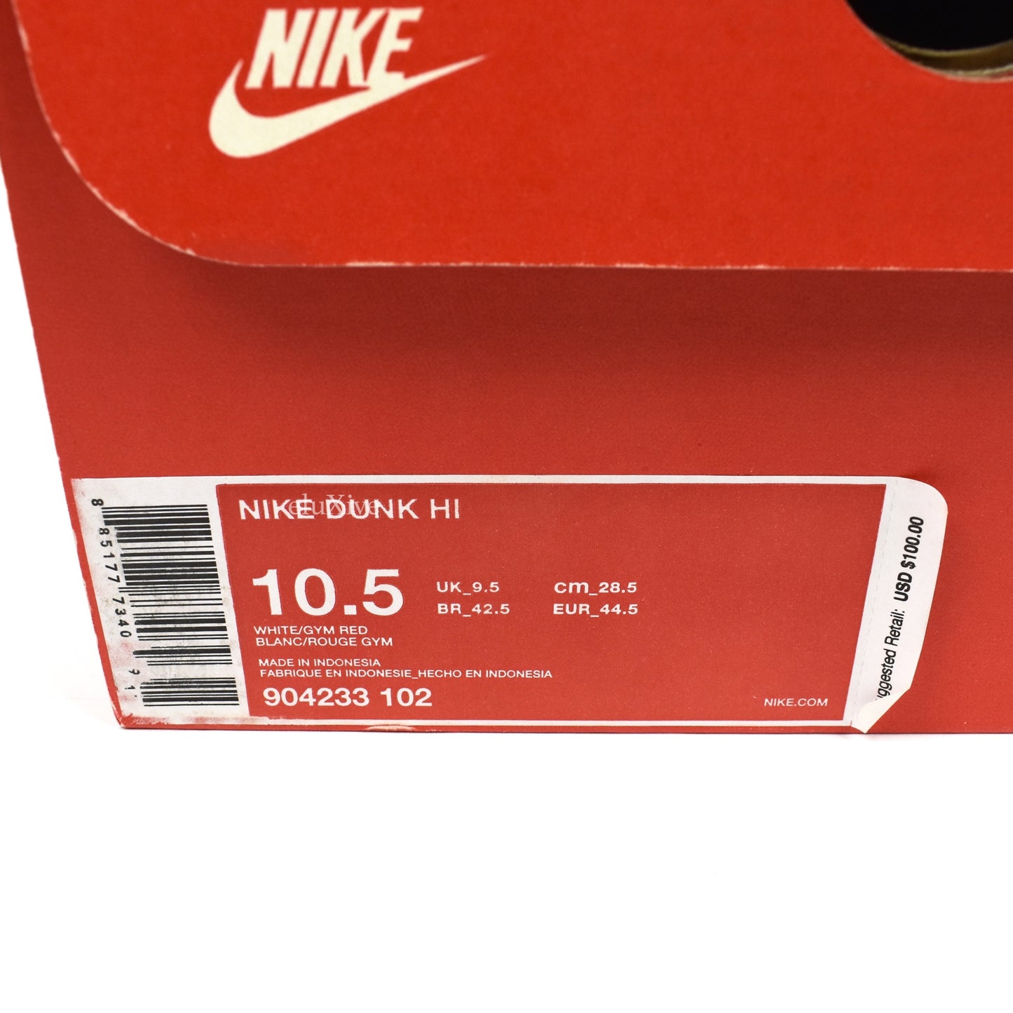 Nike - Dunk High (White/Gym Red)