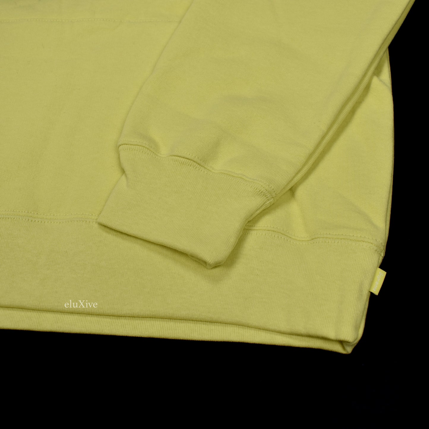 Supreme - Lemon Yellow 'Lee' Logo Hoodie
