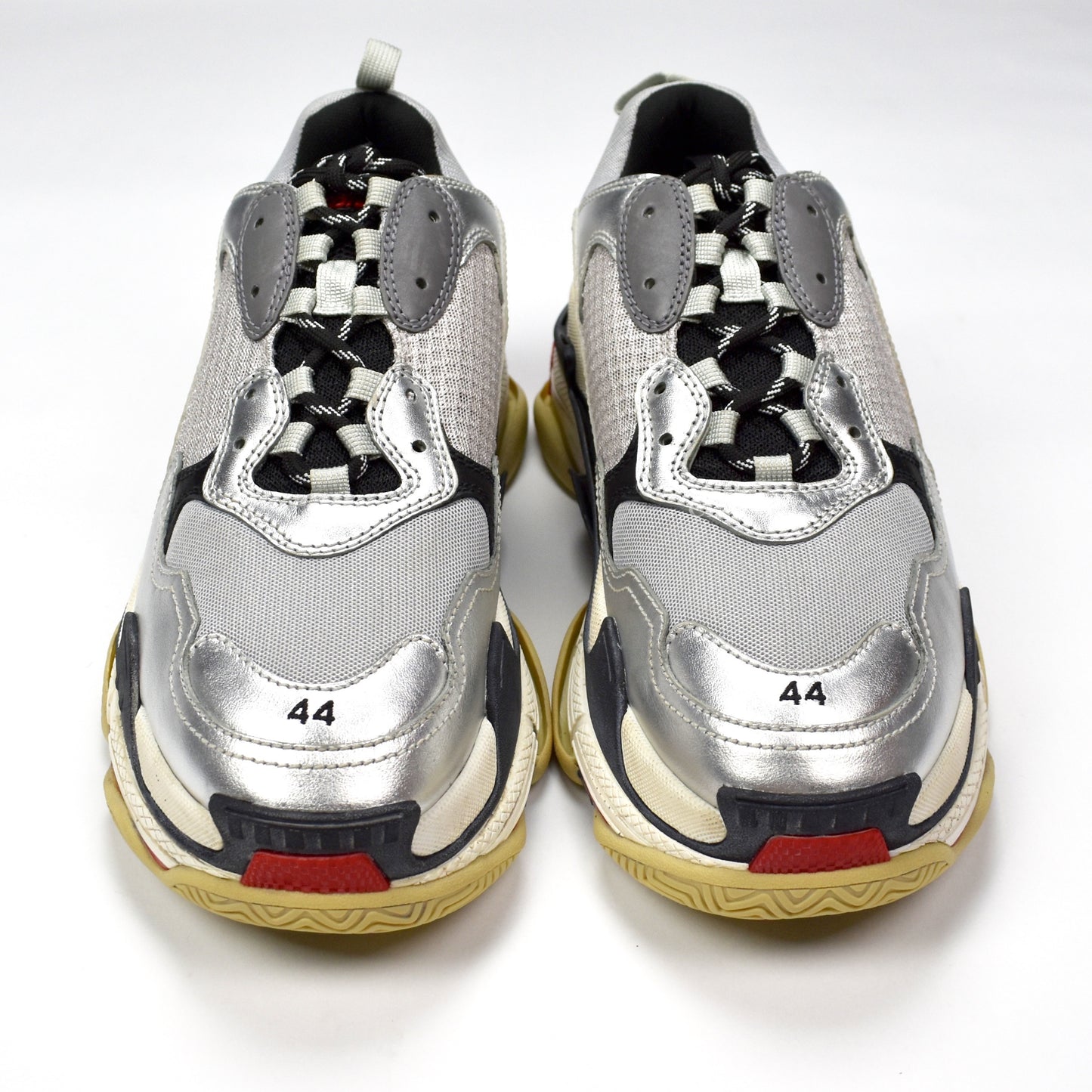 Balenciaga - SS18 Triple S Trainer (Silver/Red)