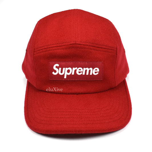 Supreme x Loro Piana - Red Wool Box Logo Hat (FW20)