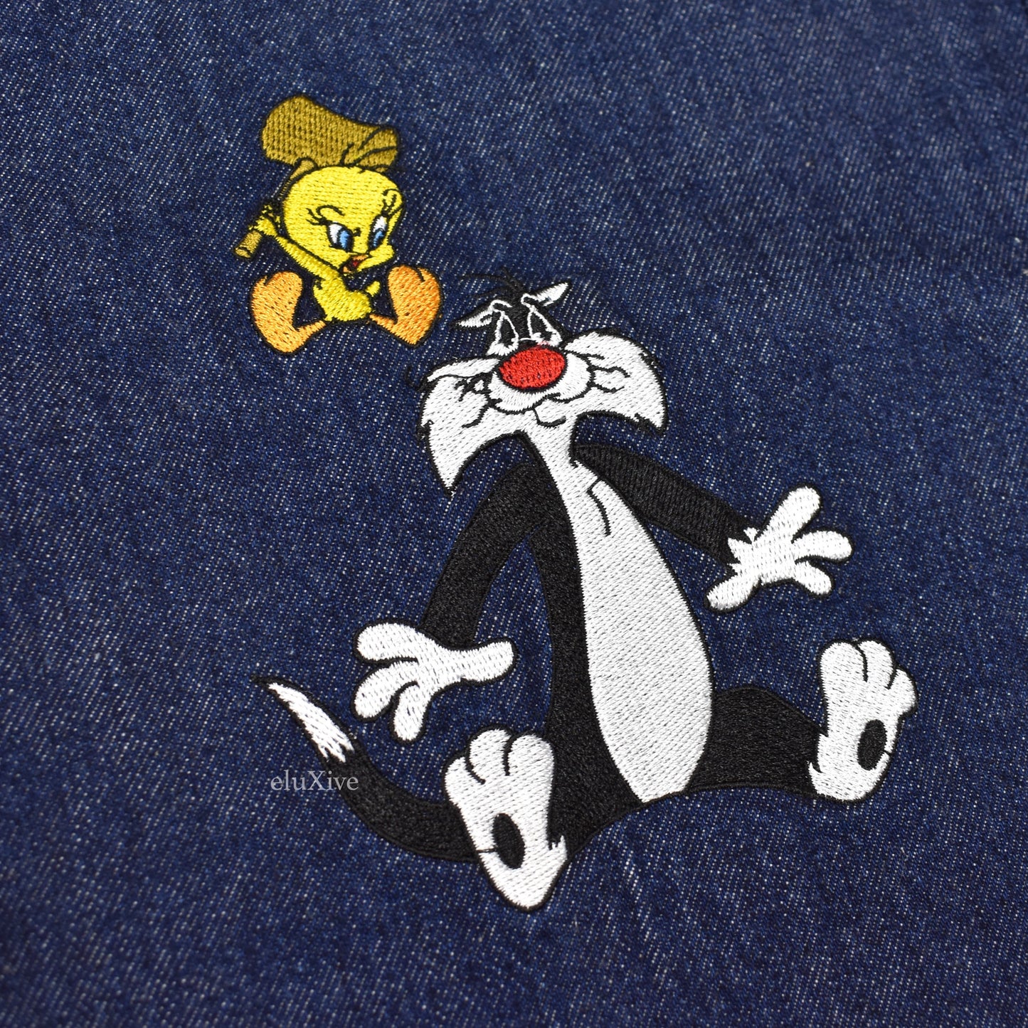 Palace x Loony Tunes - Tweety-P Logo Embroidered Denim Jeams