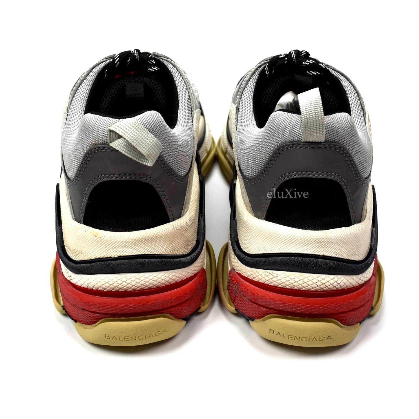Balenciaga - SS18 Triple S Trainer (Silver/Red)