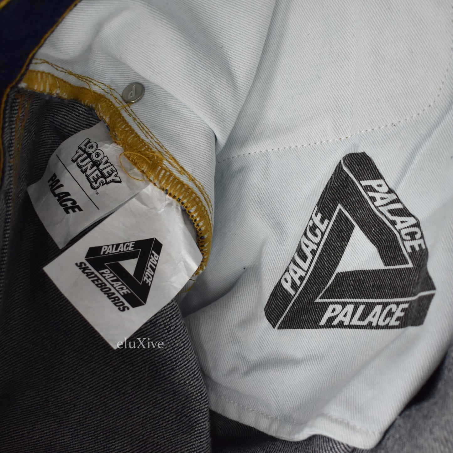Palace x Loony Tunes - Tweety-P Logo Embroidered Denim Jeams