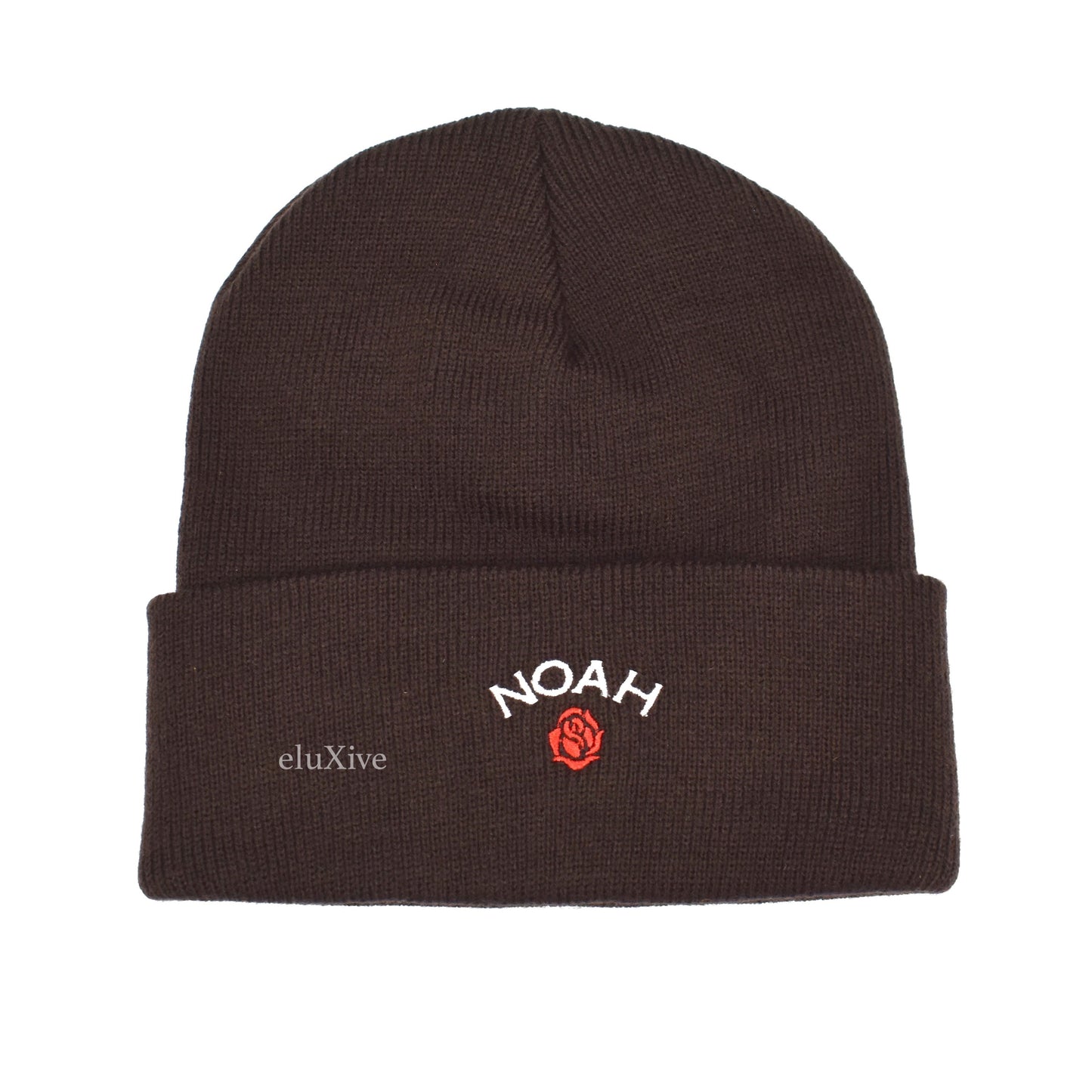 Noah - Rose Logo Beanie (Dark Brown)