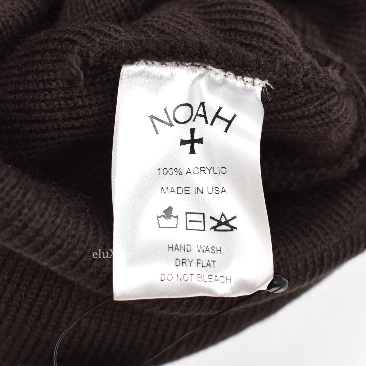 Noah - Rose Logo Beanie (Dark Brown)