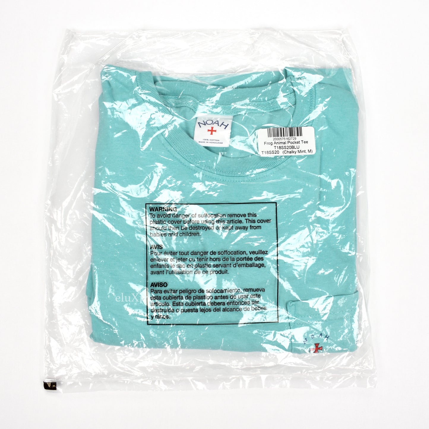 Noah x Frog Skateboards - Animal Logo Pocket T-Shirt (Mint)