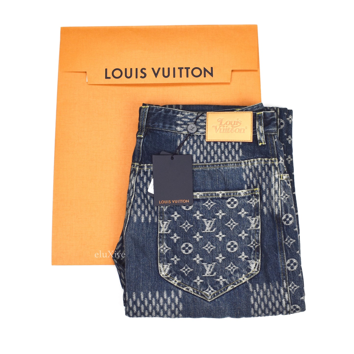 Louis Vuitton x Nigo - Giant Damier Waves Monogram Denim Jeans