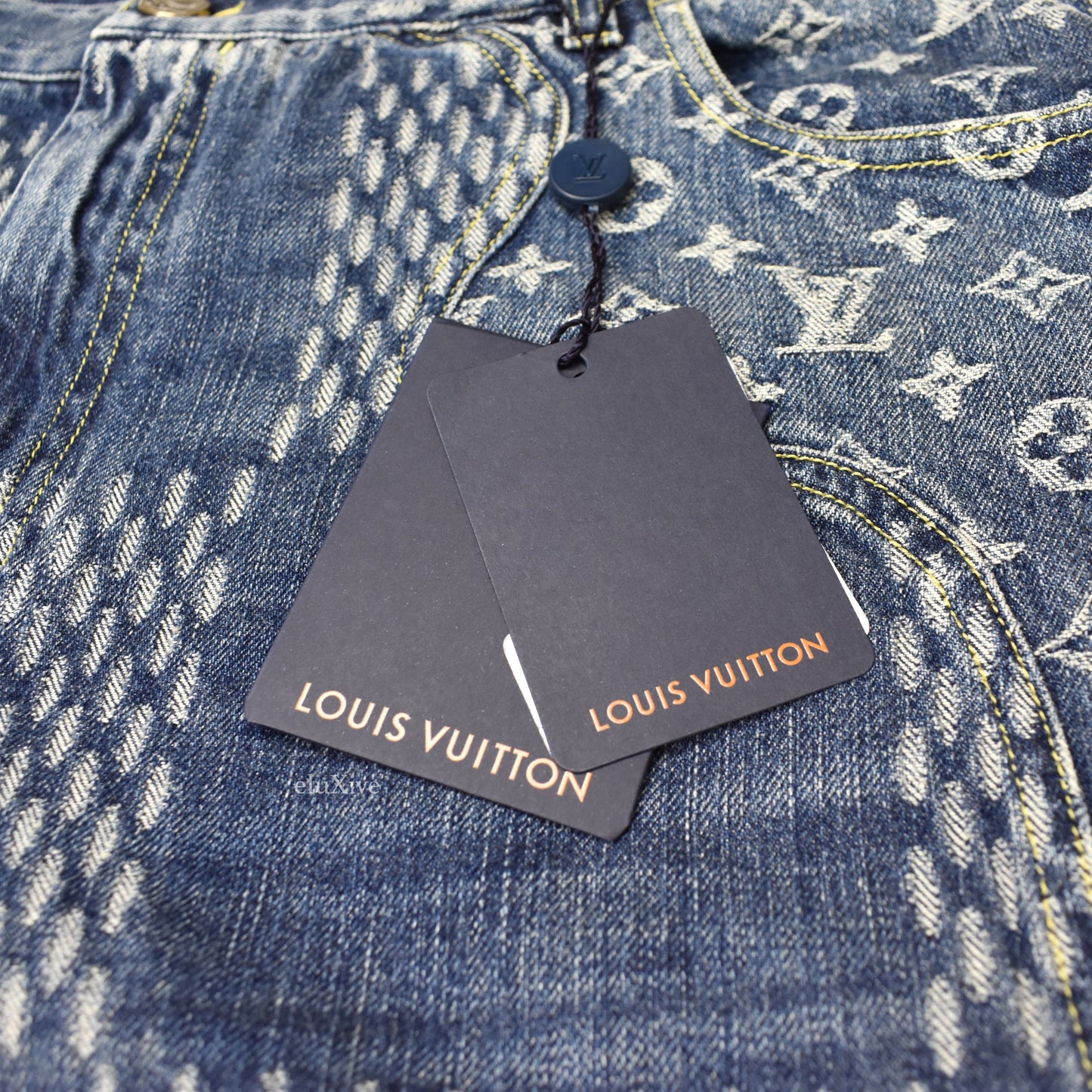 Louis Vuitton x Nigo - Giant Damier Waves Monogram Denim Jeans