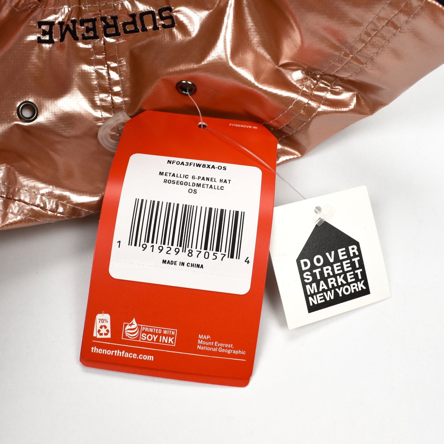 Supreme x The North Face - Metallic Logo Hat (Rose Gold)