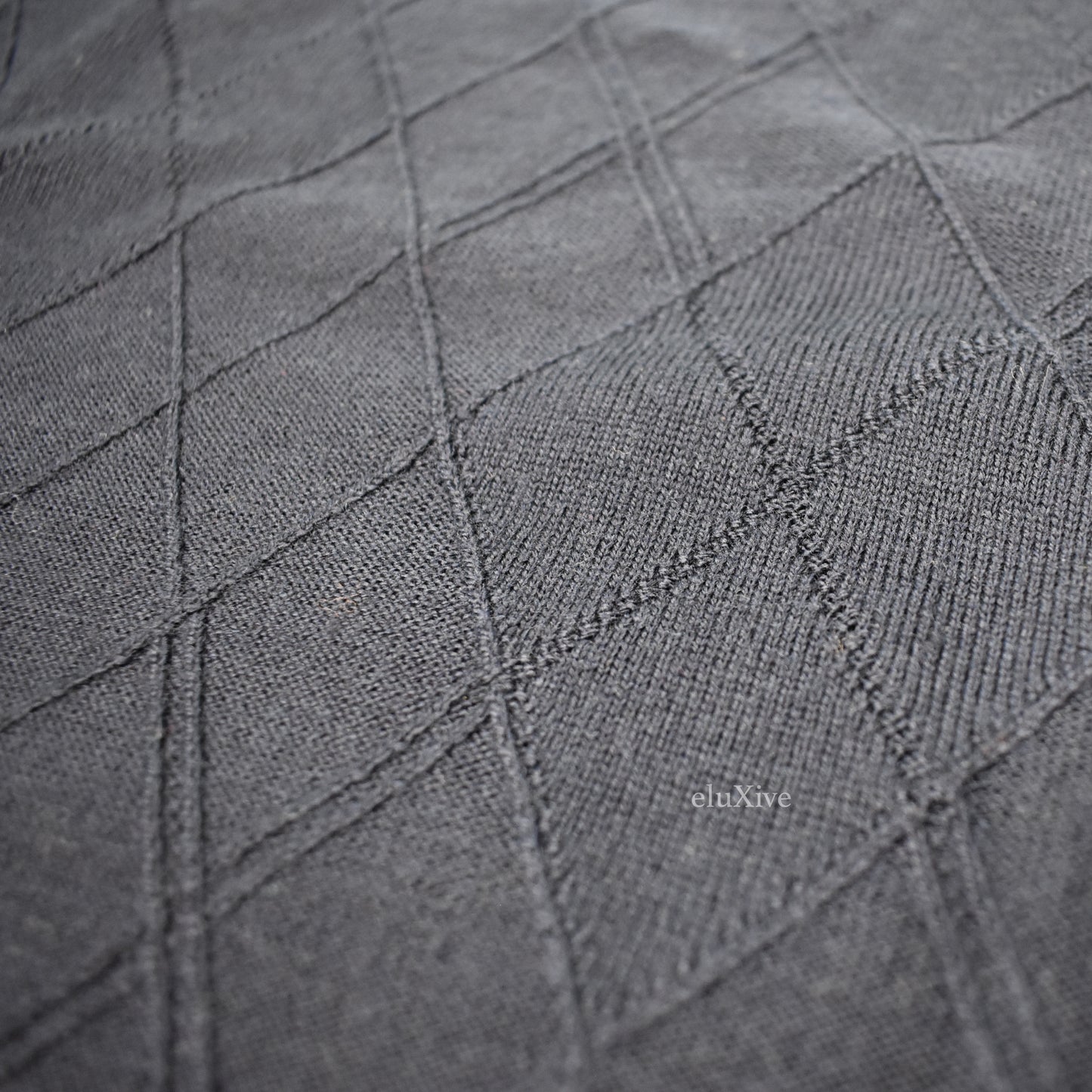 Brioni - Navy Diamond Knit Wool Sweater