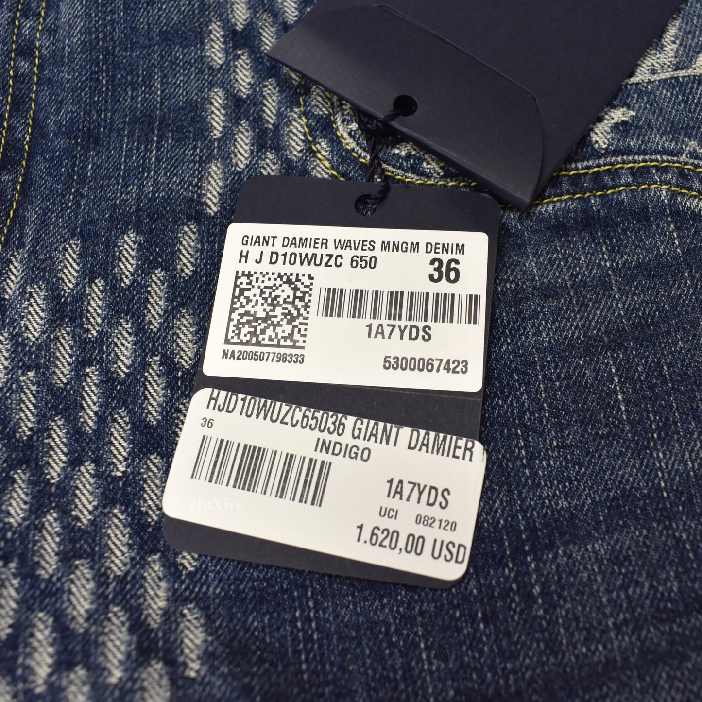 Louis Vuitton x Nigo - Giant Damier Waves Monogram Denim Jeans