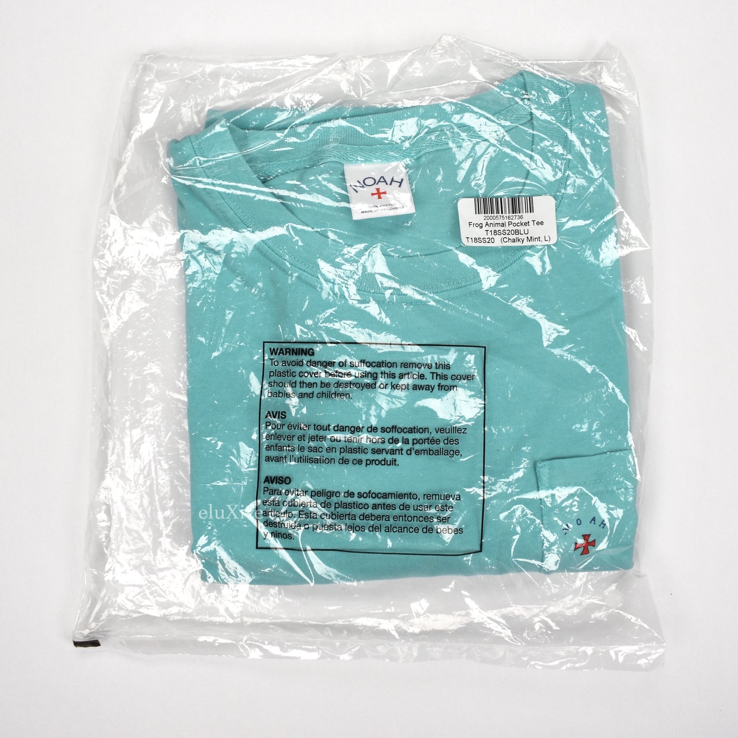 Noah x Frog Skateboards - Animal Logo Pocket T-Shirt (Mint)