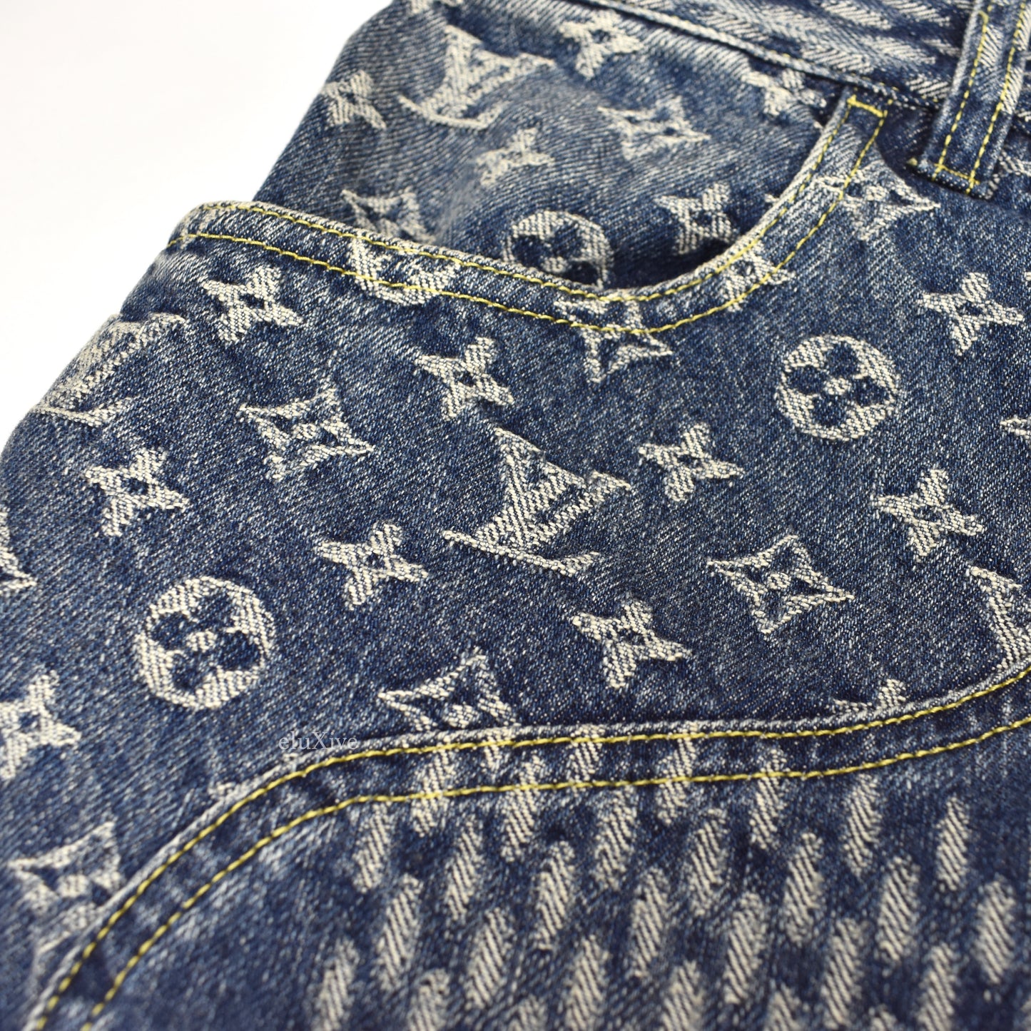 Louis Vuitton x Nigo - Giant Damier Waves Monogram Denim Jeans