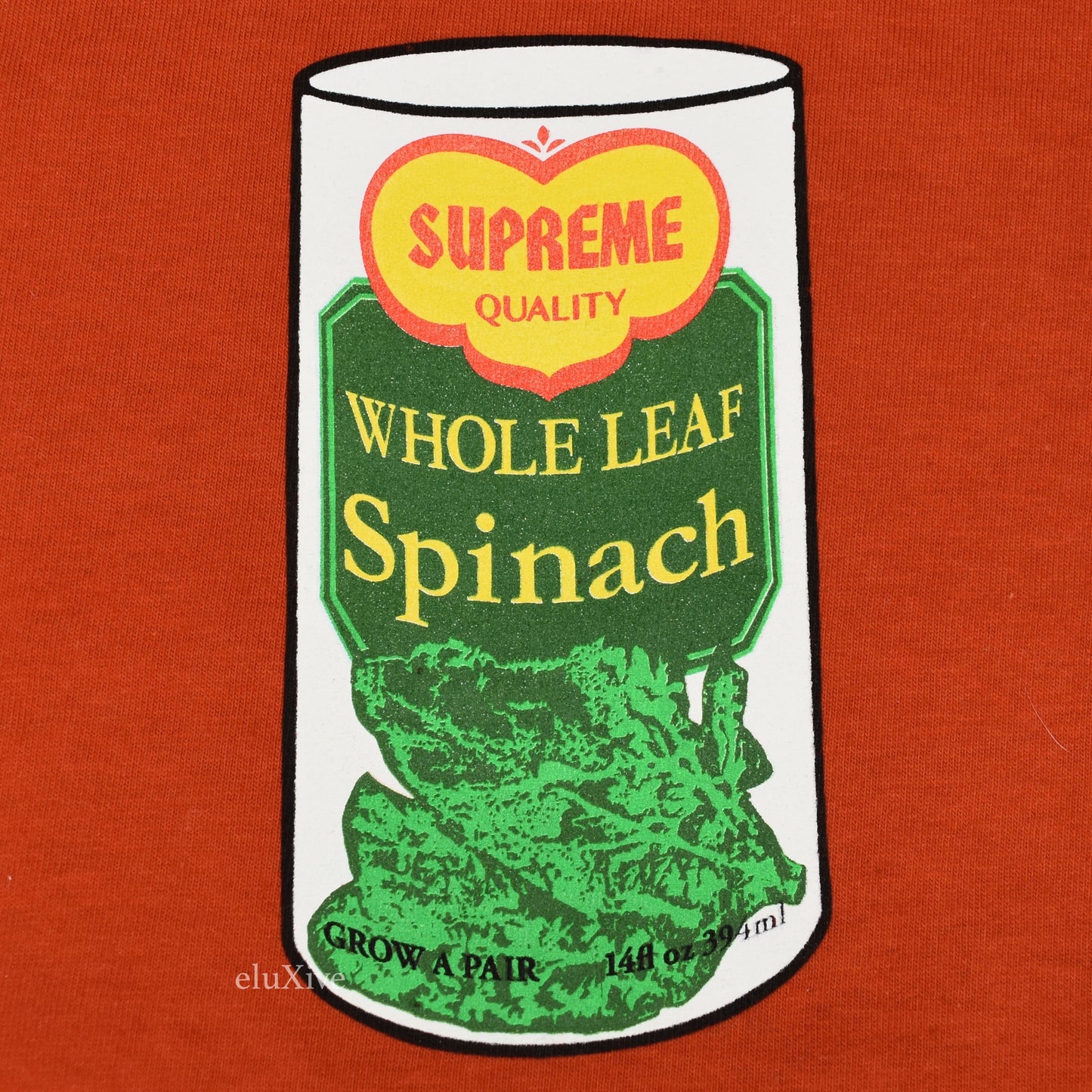 Supreme - Red Spinach Logo T-Shirt
