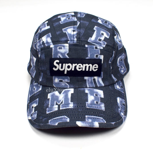 Supreme - Blocks Print Box Logo Hat (Navy)