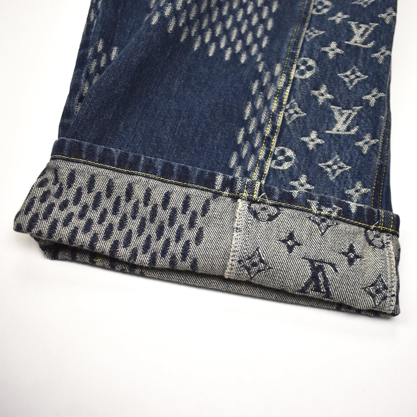 Louis Vuitton x Nigo - Giant Damier Waves Monogram Denim Jeans