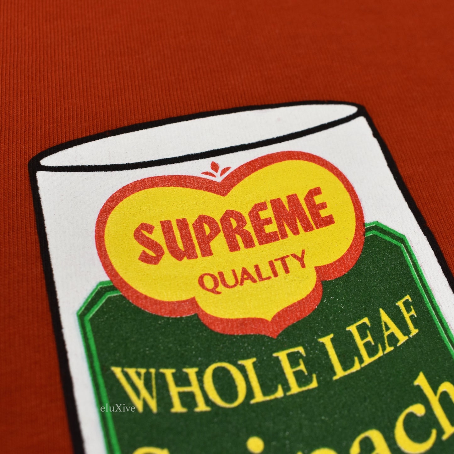 Supreme - Red Spinach Logo T-Shirt