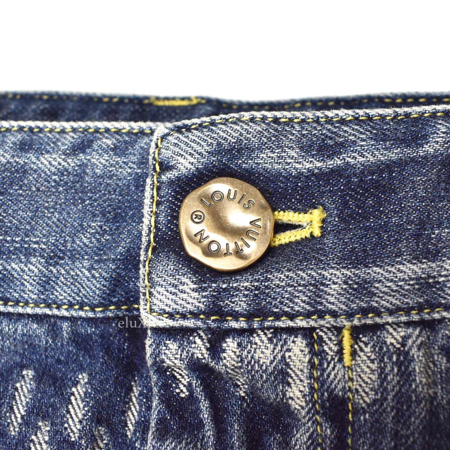 Louis Vuitton x Nigo - Giant Damier Waves Monogram Denim Jeans