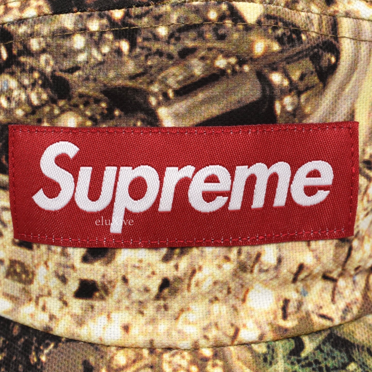 Supreme - Red Box Logo Bling Print Hat