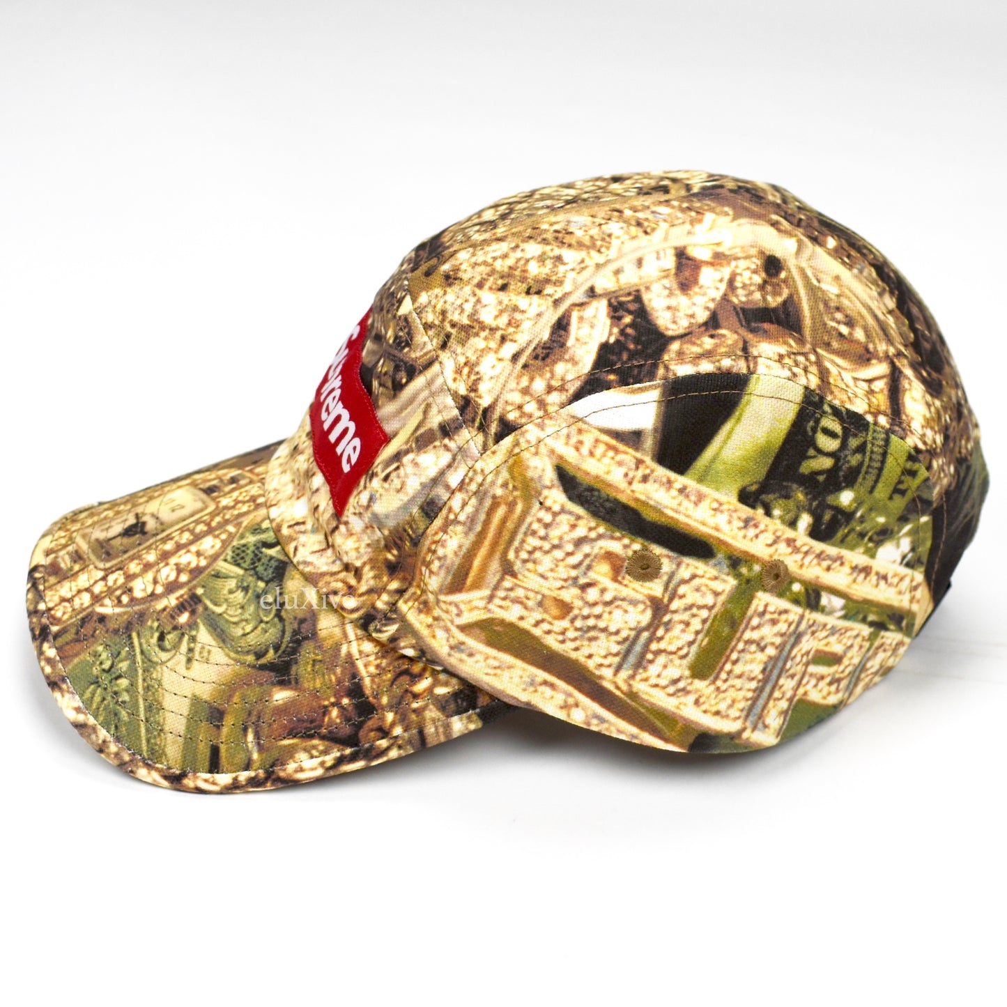 Supreme - Red Box Logo Bling Print Hat