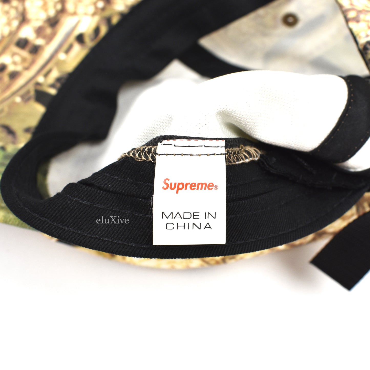 Supreme - Red Box Logo Bling Print Hat