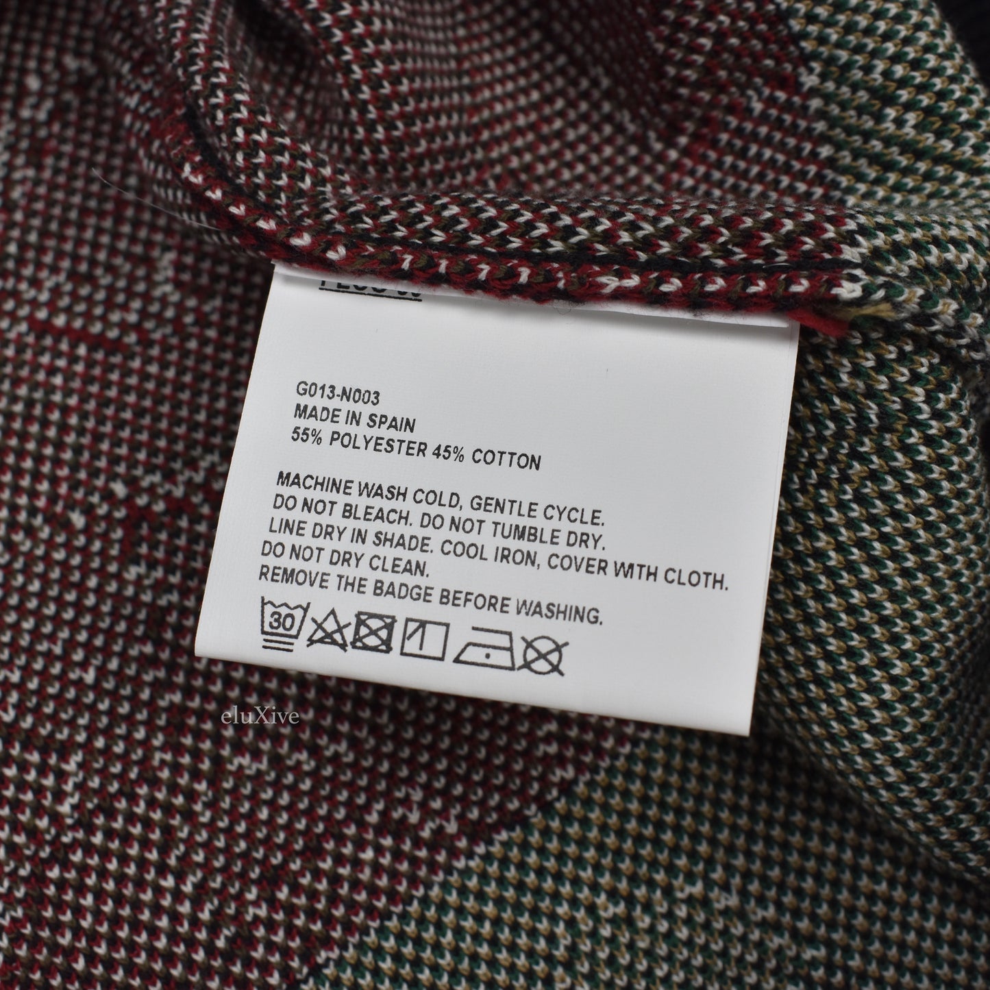 Gosha Rubchinskiy - Jacquard Knit Camo Flag Sweater