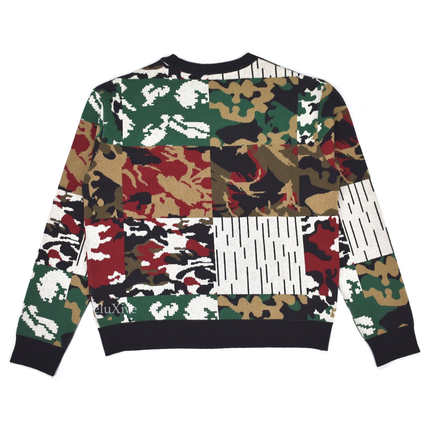 Gosha Rubchinskiy - Jacquard Knit Camo Flag Sweater