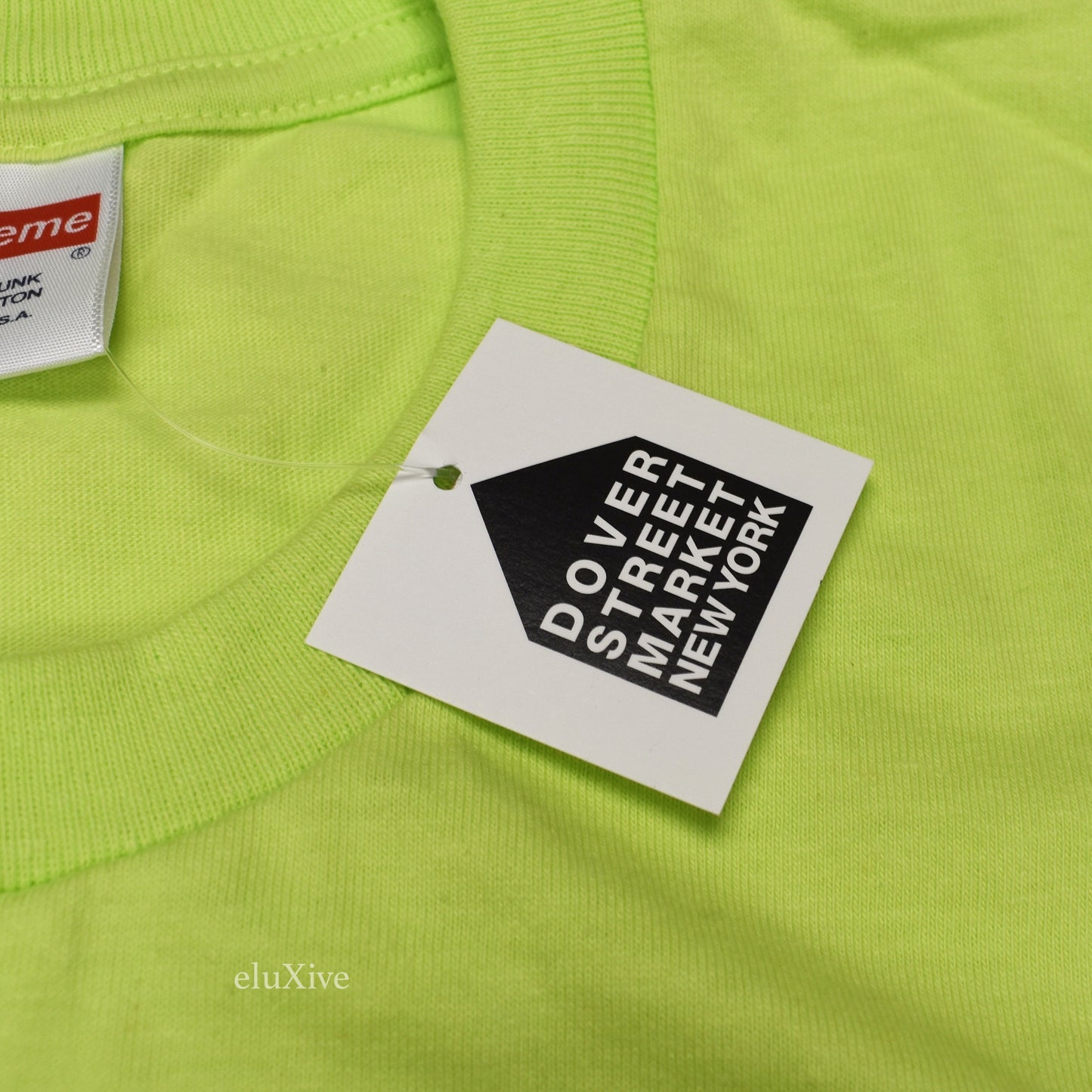 Supreme - Neon Green Keyboard Logo T-Shirt